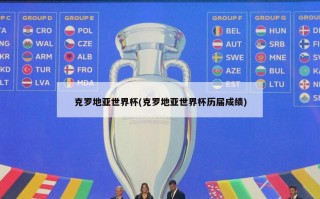 克罗地亚世界杯(克罗地亚世界杯历届成绩)
