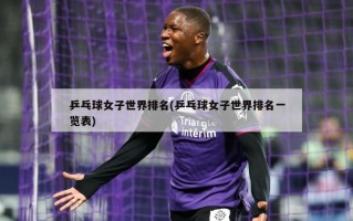 乒乓球女子世界排名(乒乓球女子世界排名一览表)