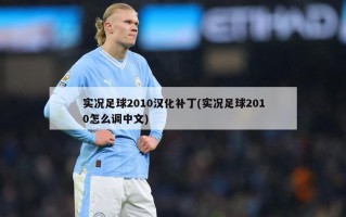 实况足球2010汉化补丁(实况足球2010怎么调中文)