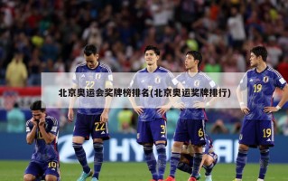 北京奥运会奖牌榜排名(北京奥运奖牌排行)