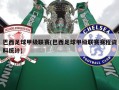 巴西足球甲级联赛(巴西足球甲级联赛赛程资料统计)