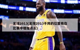 足球2013(足球2013不同的位置有在比赛中增加点么)