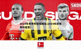 2014年世界杯冠军排名(2014年的世界杯冠军)