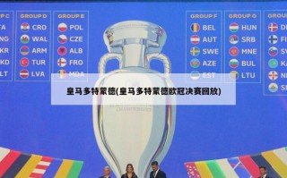 皇马多特蒙德(皇马多特蒙德欧冠决赛回放)