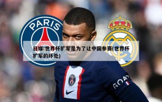 日媒:世界杯扩军是为了让中国参赛(世界杯扩军的坏处)